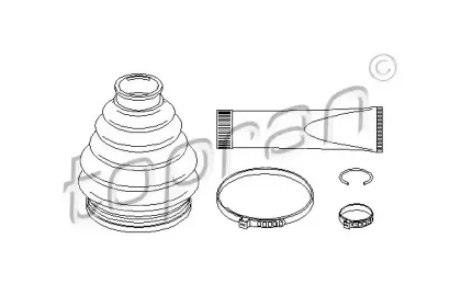 Комплект пылника, приводной вал TOPRAN купить
