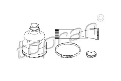 Комплект пылника, приводной вал TOPRAN купить