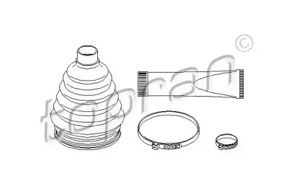 Комплект пылника, приводной вал TOPRAN купить