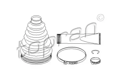 Комплект пылника, приводной вал TOPRAN купить