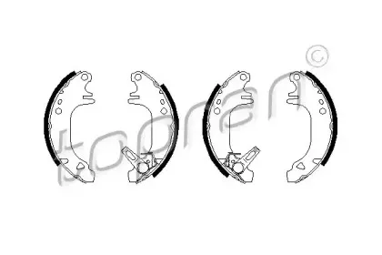 Комплект тормозных колодок TOPRAN купить