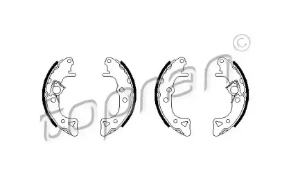 Комплект тормозных колодок TOPRAN купить