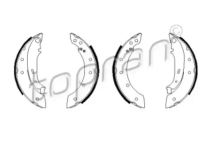Комплект тормозных колодок TOPRAN купить