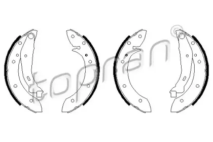 Комплект тормозных колодок TOPRAN купить