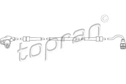 Датчик, частота вращения колеса TOPRAN купить