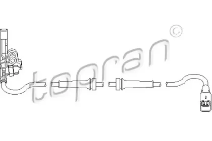 Датчик, частота вращения колеса TOPRAN купить