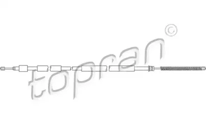 Трос, стояночная тормозная система TOPRAN купить