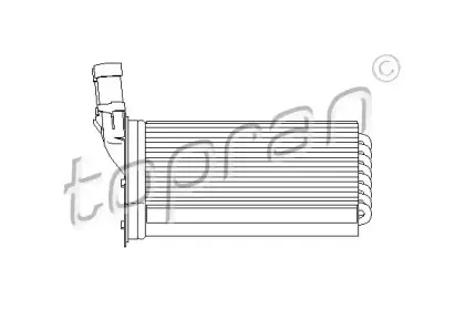 Теплообменник, отопление салона TOPRAN купить