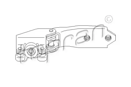 Направляющая ролика, сдвижная дверь TOPRAN купить