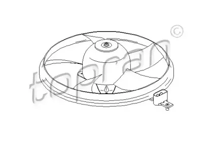 Вентилятор, охлаждение двигателя TOPRAN купить