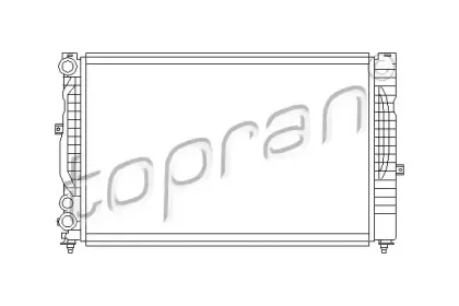 Радиатор, охлаждение двигателя TOPRAN купить