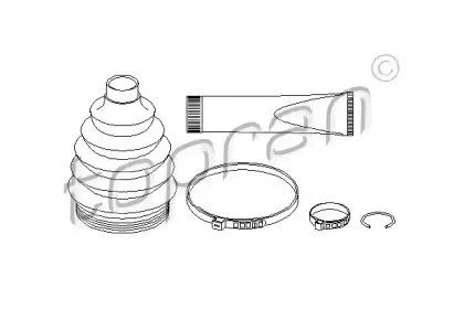 Комплект пылника, приводной вал TOPRAN купить