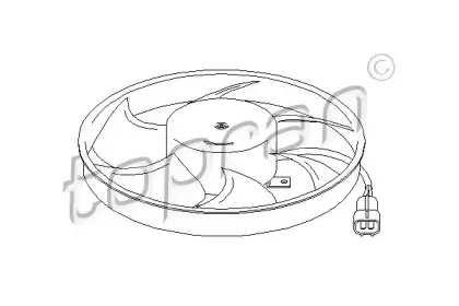 Вентилятор, охлаждение двигателя TOPRAN купить