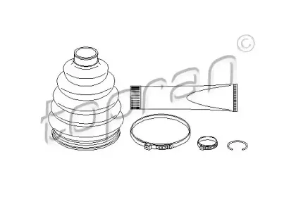 Комплект пылника, приводной вал TOPRAN купить