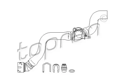 Шланг радиатора TOPRAN купить