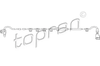 Датчик, частота вращения колеса TOPRAN купить