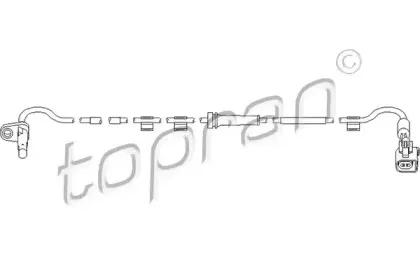 Датчик, частота вращения колеса TOPRAN купить