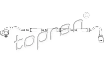 Датчик, частота вращения колеса TOPRAN купить