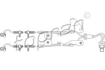 Датчик, частота вращения колеса TOPRAN купить