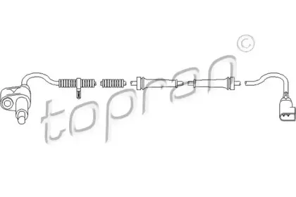 Датчик, частота вращения колеса TOPRAN купить