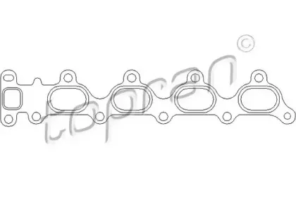 Прокладка, выпускной коллектор TOPRAN купить