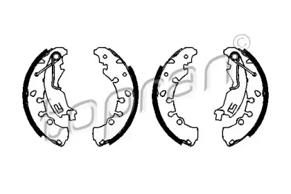 Комплект тормозных колодок TOPRAN купить