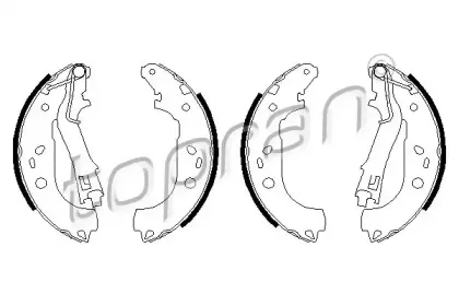 Комплект тормозных колодок TOPRAN купить