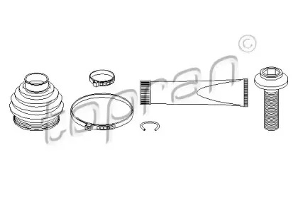 Комплект пылника, приводной вал TOPRAN купить