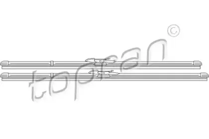 Щетка стеклоочистителя TOPRAN купить