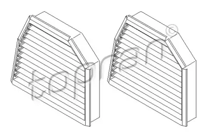 Фильтр, воздух во внутренном пространстве TOPRAN купить