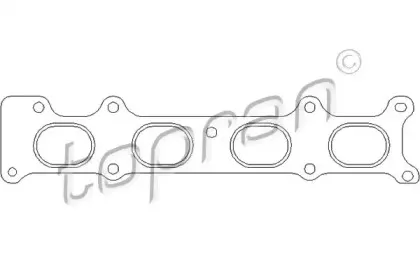Прокладка, выпускной коллектор TOPRAN купить