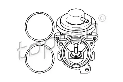 Клапан возврата ОГ TOPRAN купить