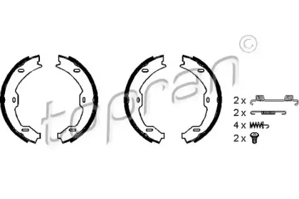 Комплект тормозных колодок, стояночная тормозная система TOPRAN купить