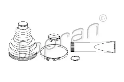 Комплект пылника, приводной вал TOPRAN купить