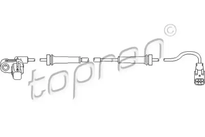 Датчик, частота вращения колеса TOPRAN купить