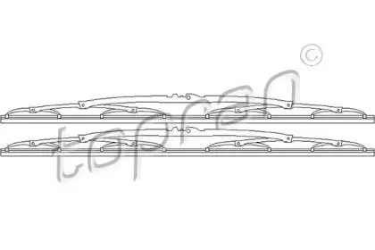 Щетка стеклоочистителя TOPRAN купить