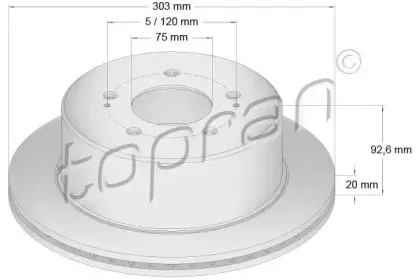 Тормозной диск TOPRAN купить