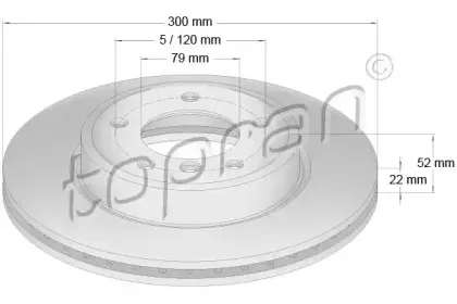 Тормозной диск TOPRAN купить