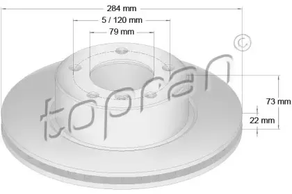 Тормозной диск TOPRAN купить