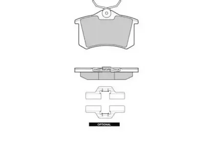 Комплект тормозных колодок, дисковый тормоз E.T.F. купить