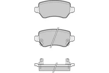 Комплект тормозных колодок, дисковый тормоз E.T.F. купить