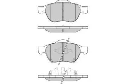 Комплект тормозных колодок, дисковый тормоз E.T.F. купить