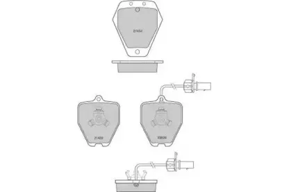 Комплект тормозных колодок, дисковый тормоз E.T.F. купить