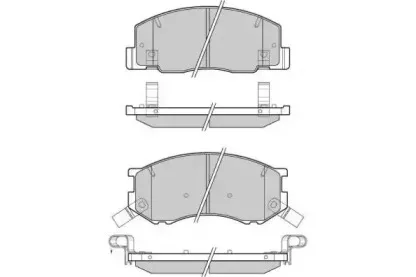 Комплект тормозных колодок, дисковый тормоз E.T.F. купить
