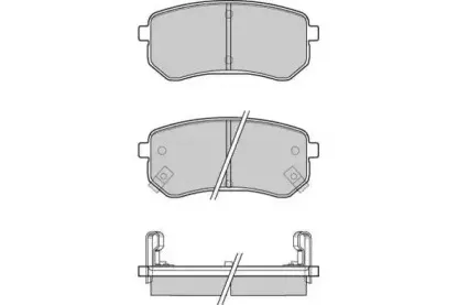 Комплект тормозных колодок, дисковый тормоз E.T.F. купить