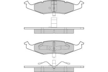 Комплект тормозных колодок, дисковый тормоз E.T.F. купить