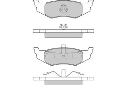 Комплект тормозных колодок, дисковый тормоз E.T.F. купить