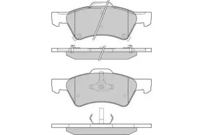 Комплект тормозных колодок, дисковый тормоз E.T.F. купить