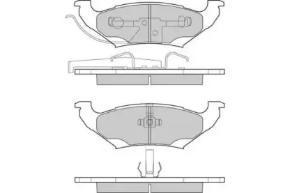 Комплект тормозных колодок, дисковый тормоз E.T.F. купить