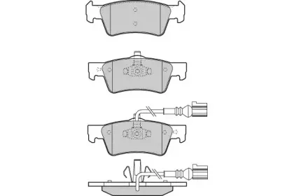 Комплект тормозных колодок, дисковый тормоз E.T.F. купить